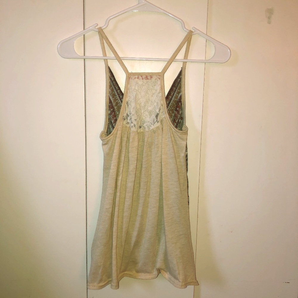 Patterned V-Neck Tank Top - Picture 2 of 2